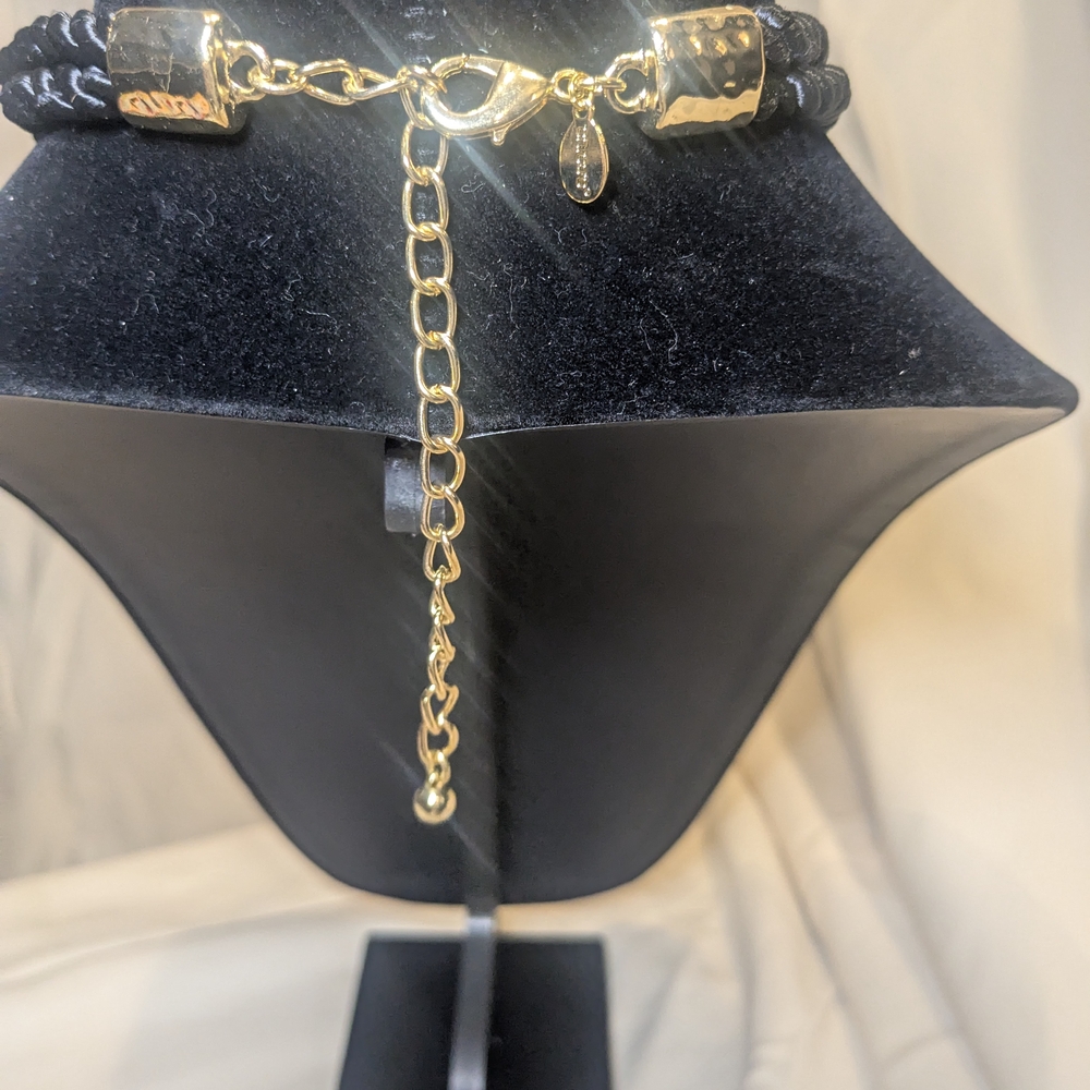 Chico's Braided Silk Chunky Statement Necklace - image 6